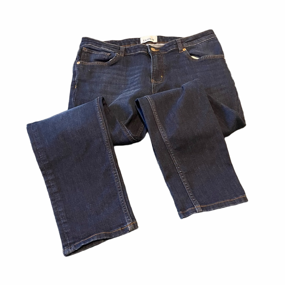 DU/ER Dark Blue Straight Leg Women's Jeans Size 31
